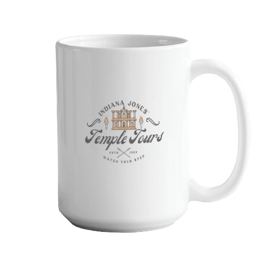 Indiana Jones and the Last Crusade Vintage Mugs, Disney Ride Mugs