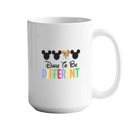 Autism Minnie Mouse Mugs, Disney Autism Mom Mugs, Mommy And Me Autism Awareness