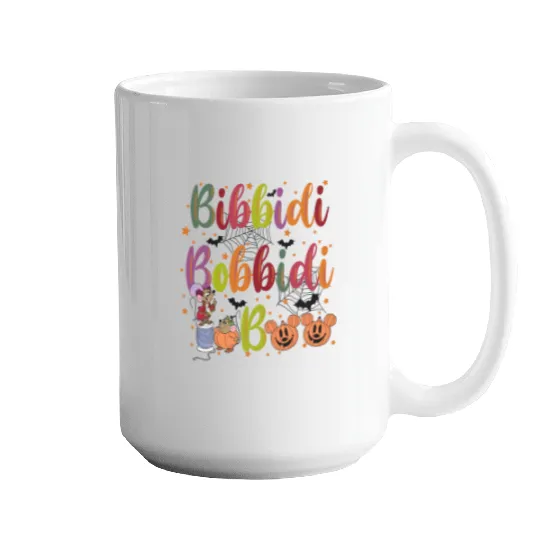 Bibbidi Bobbidi Boo Halloween Mugs, Jaq And Gus Halloween Mugs, Disney Cinderrella