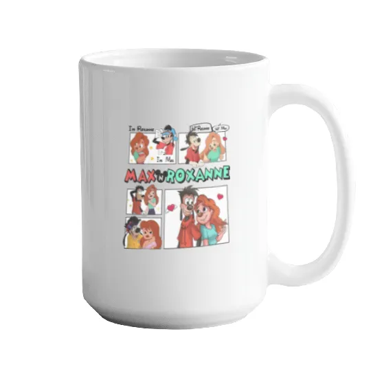 Disney A Goofy Movie Couples Mugs, Max And Roxanne Mugs