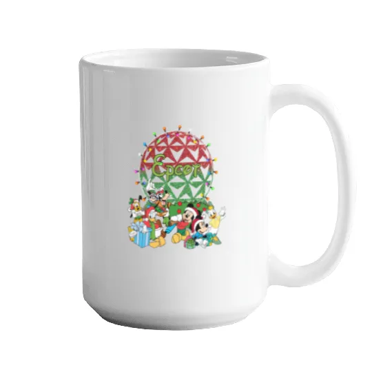 Epcot Christmas Mugs, Disney Group Epcot Mugs