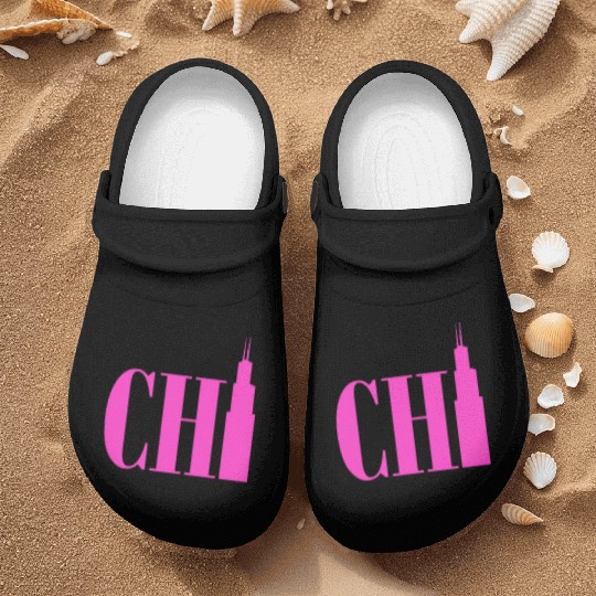 Chicago - Neon Pink Nurse Clogs