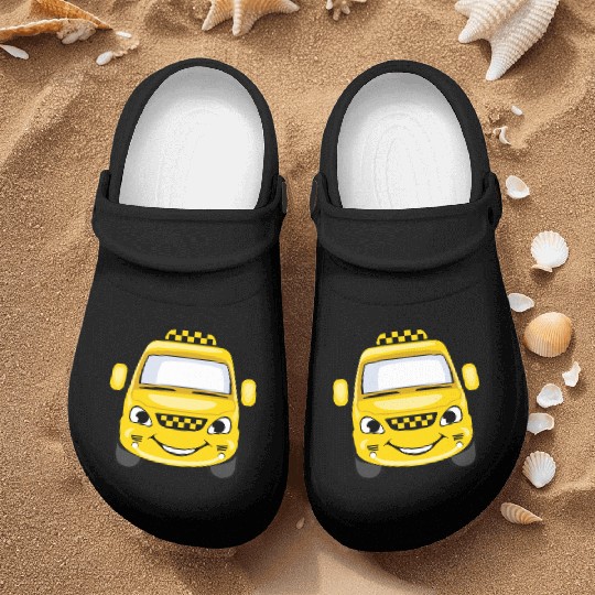 Taxi design art Nurse Clogs