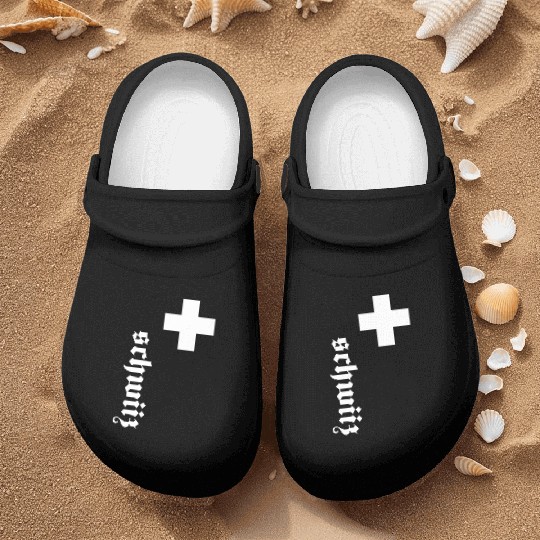 Fan Swiss Cross Switzerland New Nurse Clogs