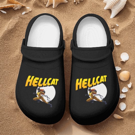 Mens Marvel Hell Cat Hella Cat Hellcat New cat Nurse Clogs