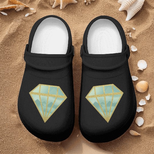 Golden Indie Diamond shape Mountain Nurse Clogs
