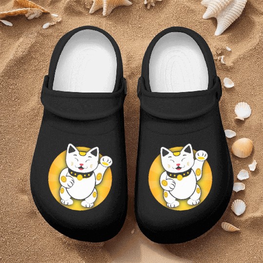 Maneki Neko - Japanese Lucky Cat Nurse Clogs