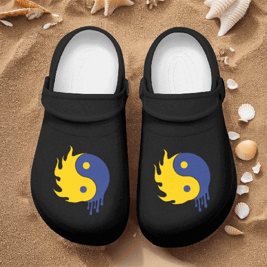 Ying Yang Nurse Clogs