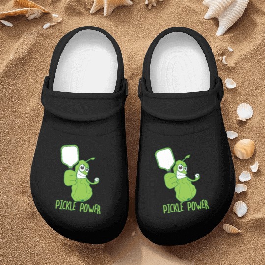 Pickleball Funny Pickle Power Nurse Clogs