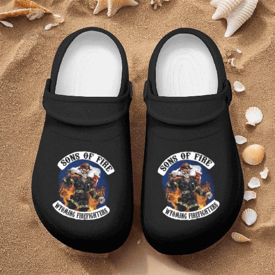 sons of fire wyoming firefighter Nurse Clogs