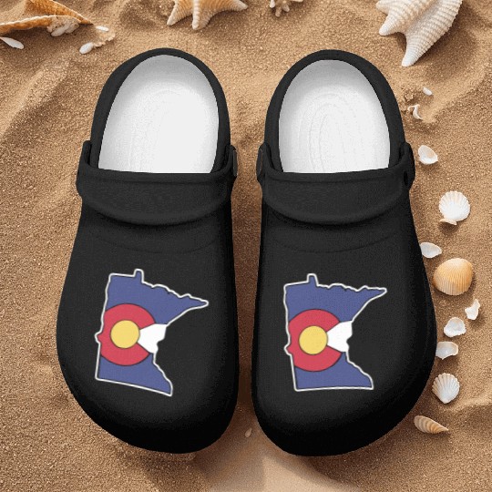 Colorado Flag Minnesota State minnesota grandpa Nurse Clogs