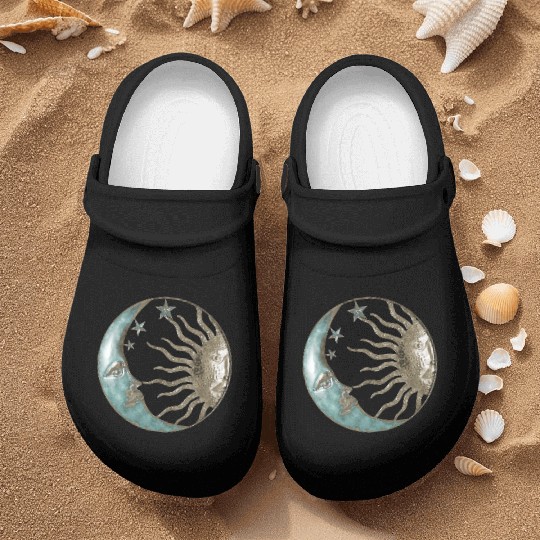 Moon and sun Nurse Clogs