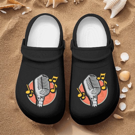 Retro Micro microphone Old School Microphone Nurse Clogs