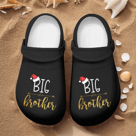Christmas Big Brother Baby Announcement design Nurse Clogs