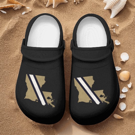 new orleans louisiana helmet stripe Nurse Clogs