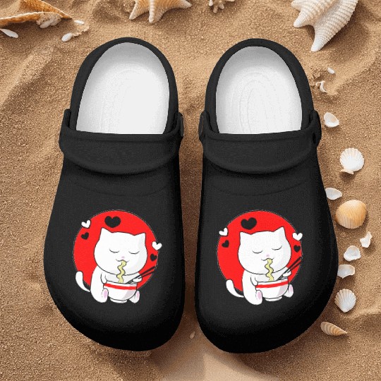 Kawaii Ramen Anime Cat Japanese Manga Nurse Clogs