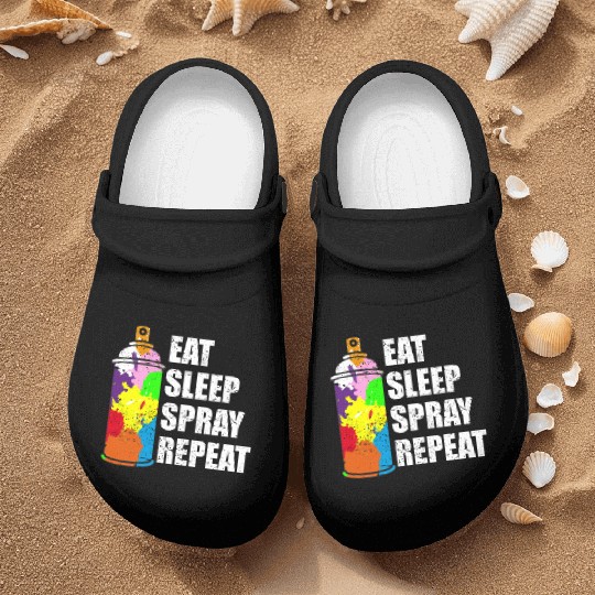 Graffiti Spray Can Sprayer Quote Gift Idea Nurse Clogs