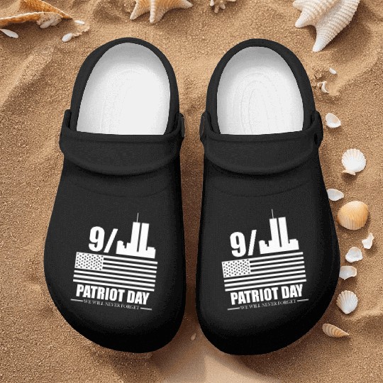 9 11 Patriot Day Nurse Clogs