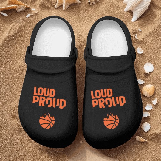 Loud And Proud Basketball Mom Nurse Clogs