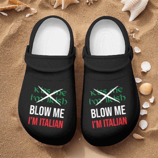 Kiss Me Im Irish Blow Me Im Italian St Patricks Nurse Clogs
