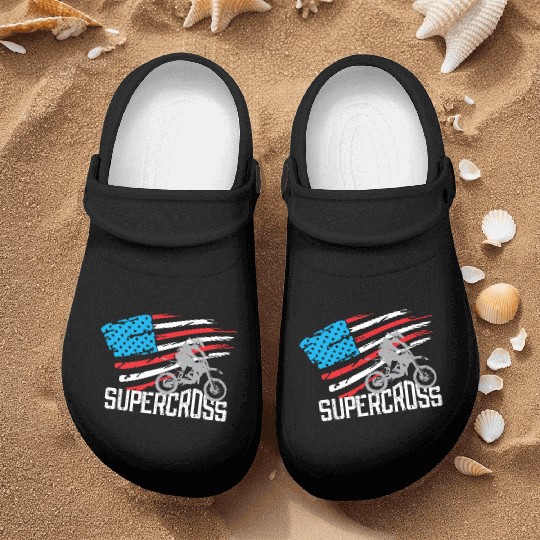 Supercross Motocross Racing Biker Nurse Clogs