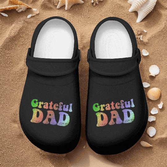 Mens Grateful Dad Nurse Clogs Vintage Fathers Day