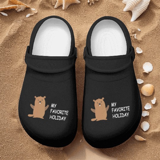 Groundhog Groundhog Day - My Favorite Holiday Nurse Clogs