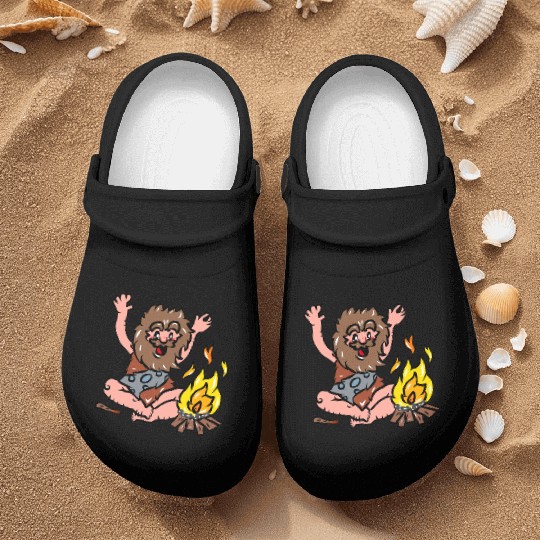 Caveman with Fire Nurse Clogs