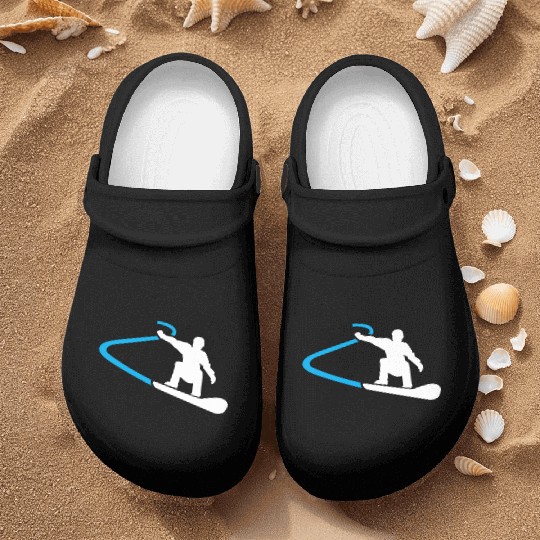 snowboarder snowboarding snowboard Nurse Clogs