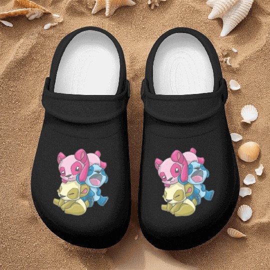 Pansexual Panda, Kawaii Pastel Goth Anime Art Pan Nurse Clogs