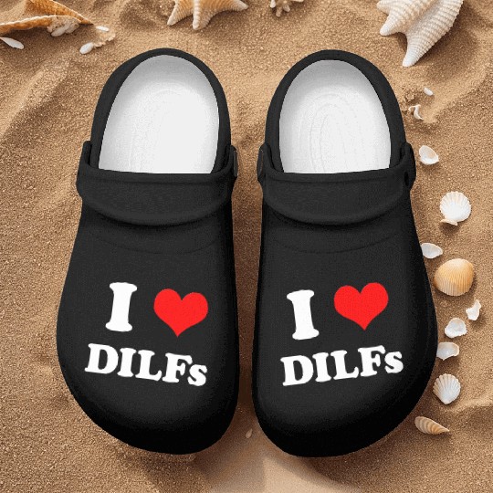 I Love DILFs Gift Idea Nurse Clogs
