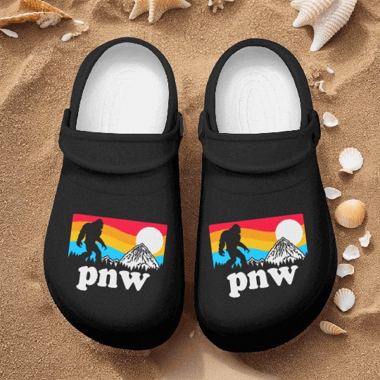PNW Pacific Northwest Bigfoot Nurse Clogs