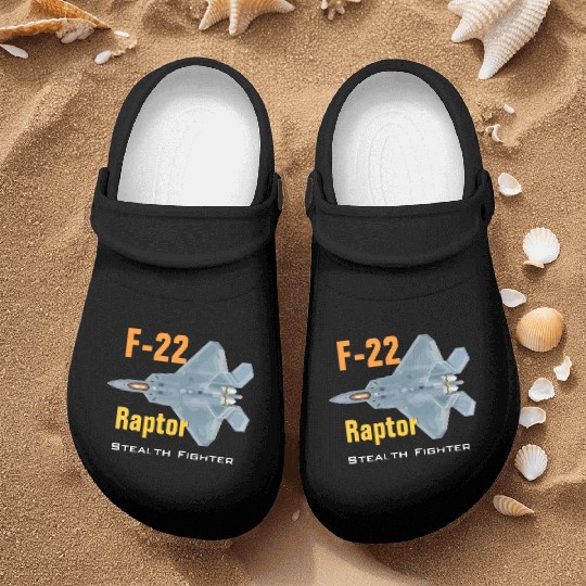 F 22 Raptor stealth fighter Nurse Clogs