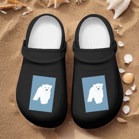 Polar bear cub Nurse Clogs