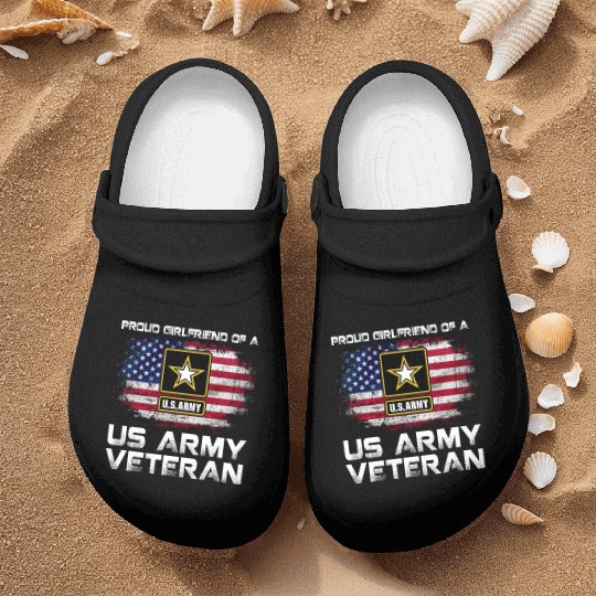 Proud Girlfriend Of A Us Army Veteran Military Nurse Clogs
