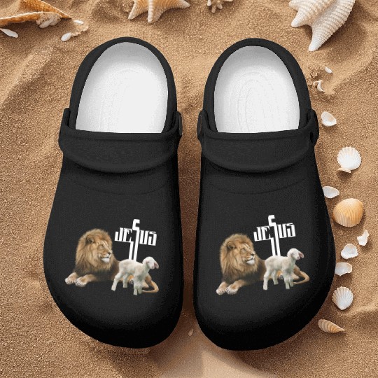 Jesus is Lion and Lamb Nurse Clogs