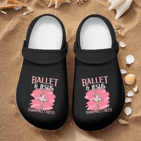 Ballet & Jesus - that's all I need Design for a Nurse Clogs