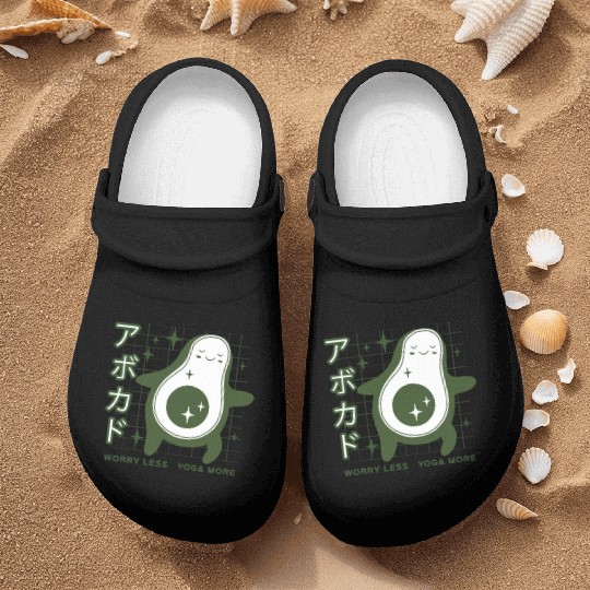 Funny Yoga Design Nurse Clogs