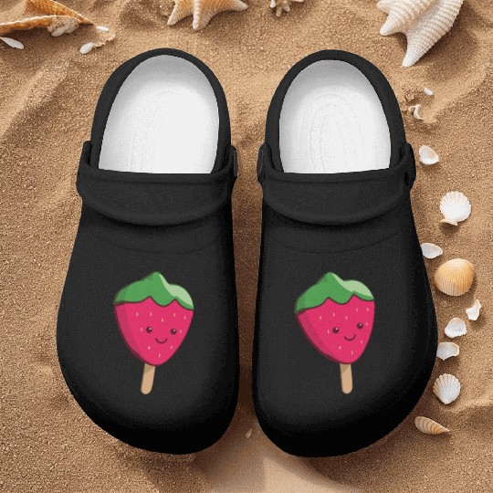 IceCream Strawberry Nurse Clogs