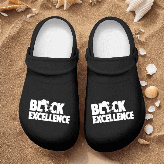 BLACK EXCELLENCE Nurse Clogs