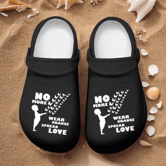 wear orange spread love anti gun violence Nurse Clogs