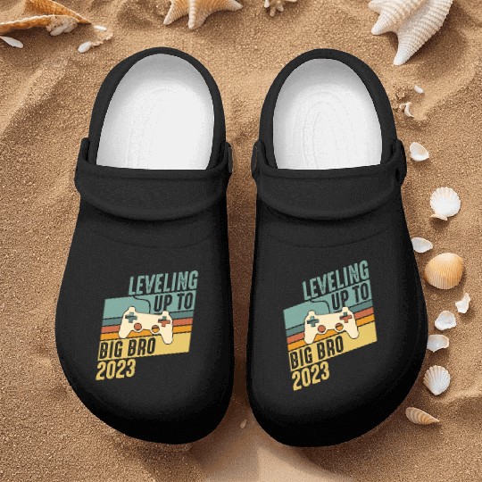 Level up Big Brother 2023 Baby Gamer Boy Baby Nurse Clogs