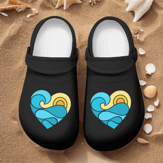 Summer Heart Ocean Nurse Clogs
