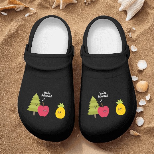 You're Adopted Pineapple Adoption Nurse Clogs