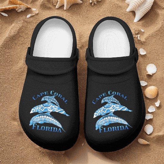 Cape Coral Florida Vacation Tribal Dolphins Nurse Clogs