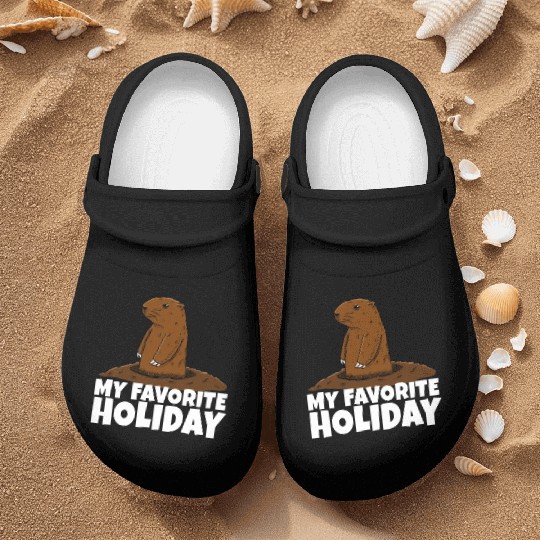 My Favourite Holiday Groundhog Nurse Clogs