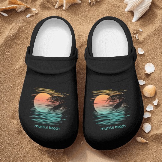 Artistic Myrtle Beach South Carolina Palm Tree Nurse Clogs