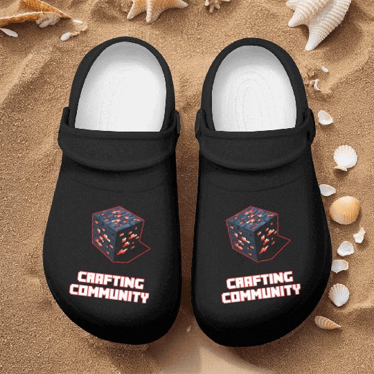 Crafting Community white & red Nurse Clogs