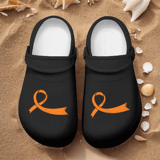 MS Sucks - In March We Wear Orange - MS Awareness Nurse Clogs