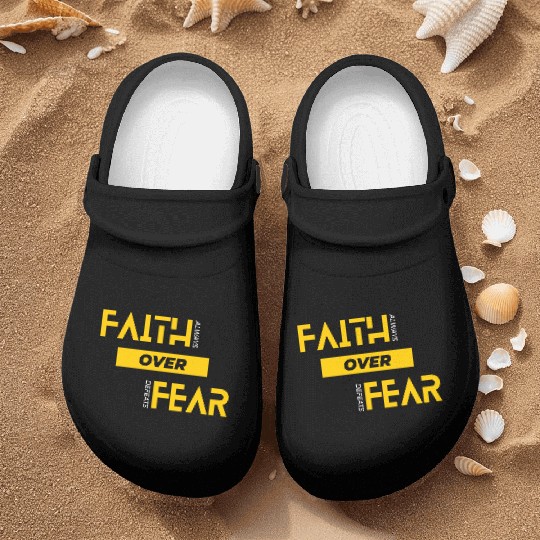Faith Over Fear Nurse Clogs